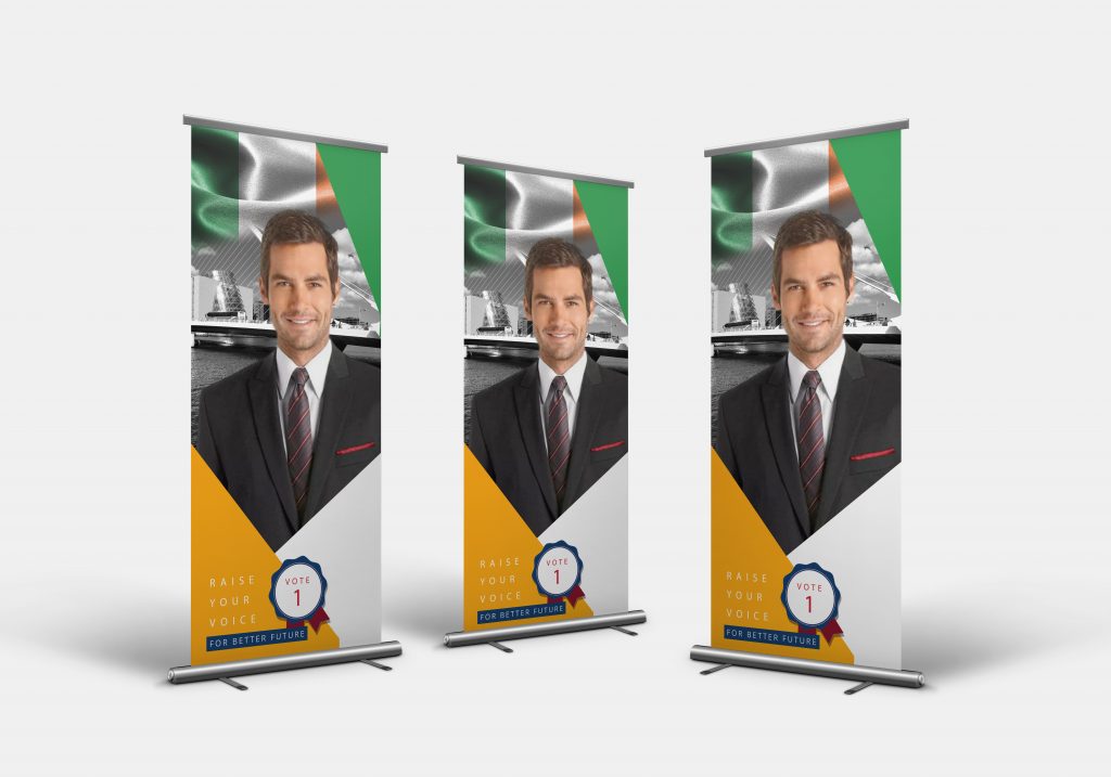 Pull-up Banner election display
